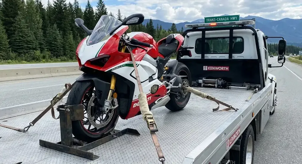 Oshawa motorcycle tow truck service