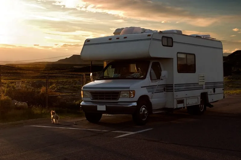 Oshawa RV motorhome ready for transport